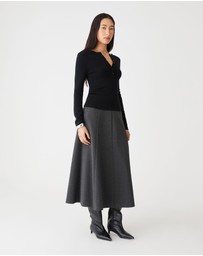 Forcast - Janice A-Line Ponte Skirt