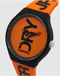 Superdry - Orange Silicone Sports Watch