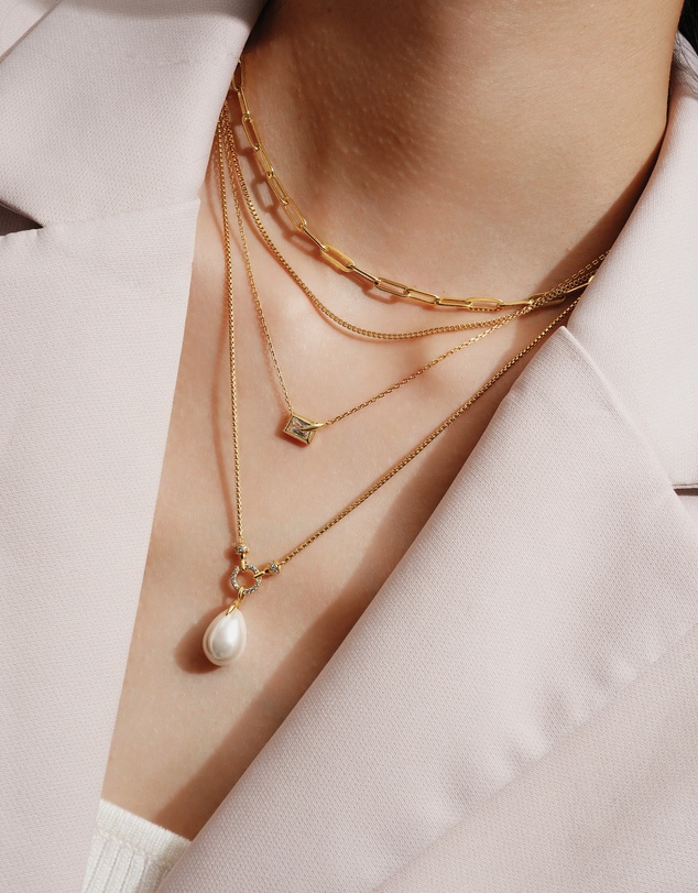 Ania Haie - Ania Haie Gold Box Chain Necklace