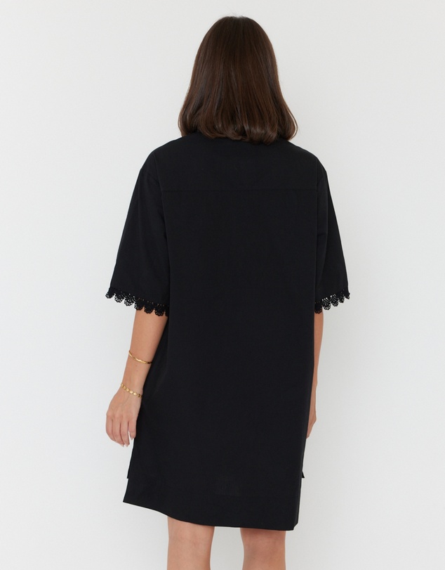 ALEXANDRA - Violet Dress Black