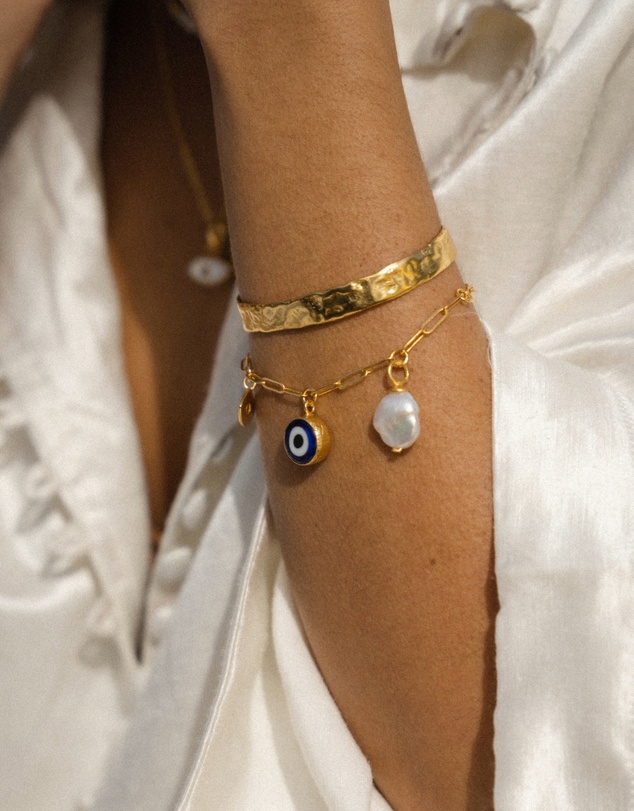 Ottoman Hands - Dela Textured Cuff Bracelet