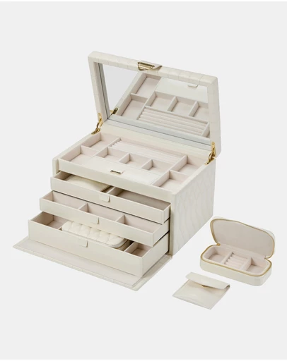 Wolf - WOLF Lauren Large jewellery Box Ivory