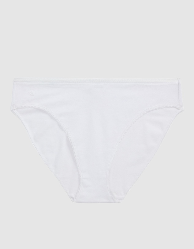 Lauren by Ralph Lauren - Cotton & Lace French Cut Bikini Brief