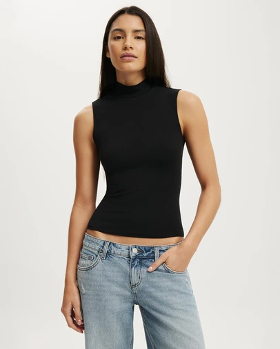 Cotton On - Mock Neck Tank