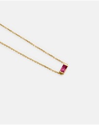Kirstin Ash - Baguette Birthstone Bracelet July Ruby
