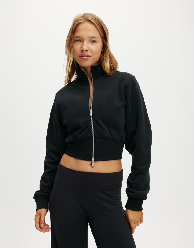 Cotton On Body Active - Plush Fitted Zip Through Jacket