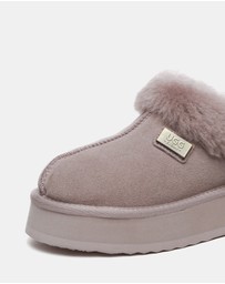 EVERAU - EverAU Ugg Gabri Cow Suede Upper House Shoes