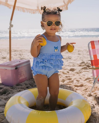 Huxbaby - Limonata Tiered Swimsuit - ICONIC EXCLUSIVE - Babies-Kids
