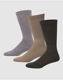 Pussyfoot - 3 Pack Non Tight Cuff Bamboo Crew Socks