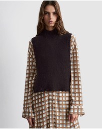& Other Stories - Wool Bib Collar Top