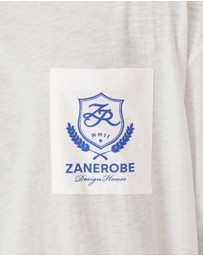 Zanerobe - Crest Slub Flow Tee Vintage White