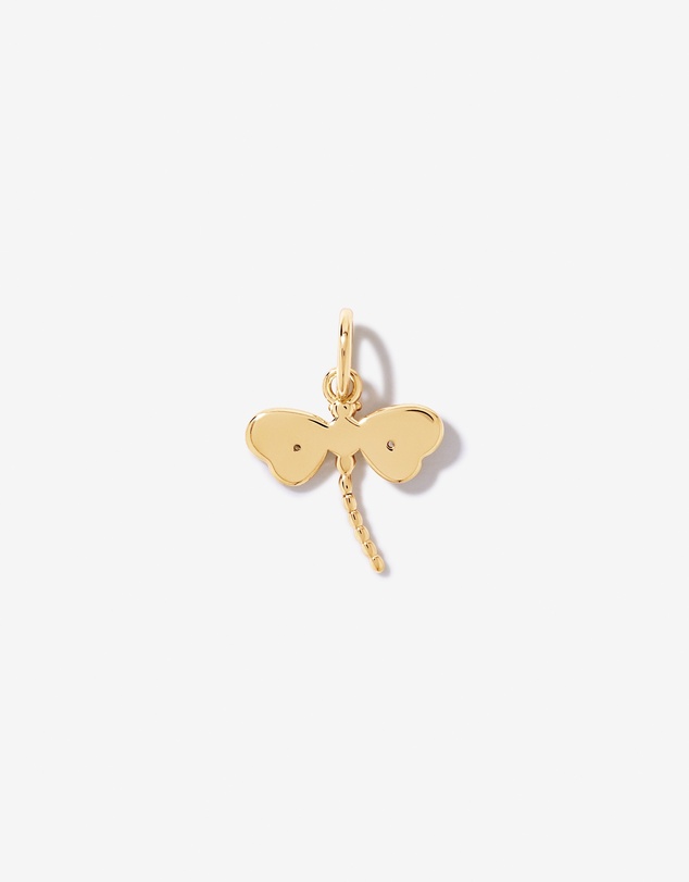 Michael Hill - Dragonfly Pendant with Mother of Pearl and Cubic Zirconia in 18kt Yellow Gold Vermeil