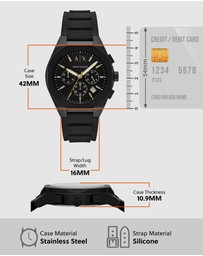 Armani Exchange - Black Chronograph Watch