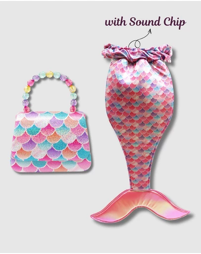 Pink Poppy - Pastel Mermaid Tail Accessories Bundle