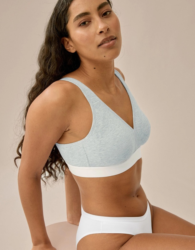 Naturana - Athleisure Cotton Padded Strap Wirefree Bra