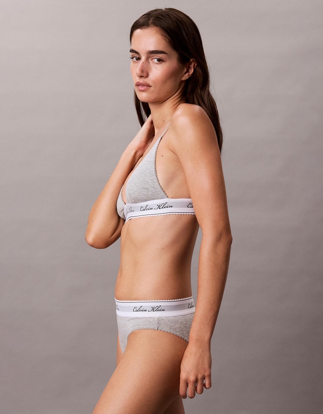 Calvin Klein - New Signature Logo Lightly Lined Triangle Bra