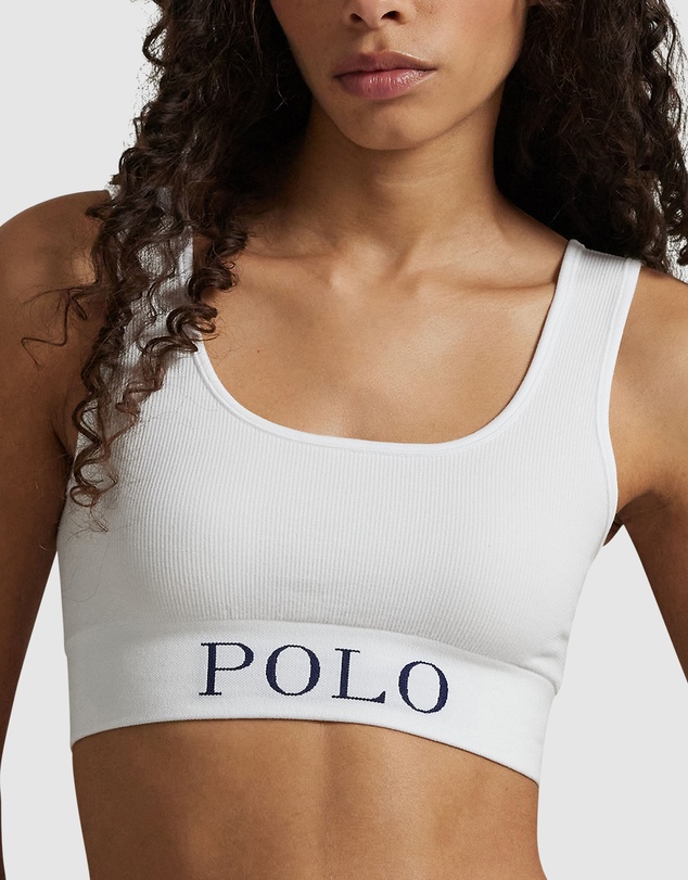 Polo Ralph Lauren - Ribbed Wireless Cropped Tank Top Bra