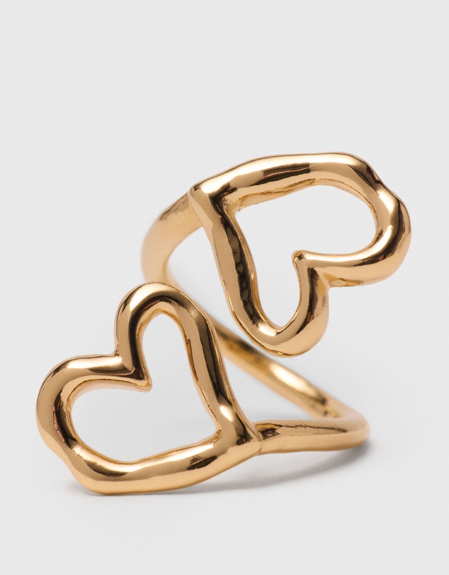 Maje - Double Heart Ring