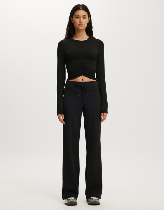 Cotton On Body Active - Active Ruched Front LS Top