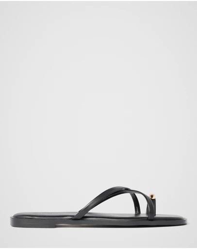 Forever New - Brynn Toe Thong Trim Flat Sandals
