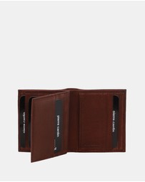 Pierre Cardin - Pierre Cardin Rustic Leather Men's Slim Bi-Fold Wallet