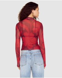 MINKPINK - Airi Mesh Top