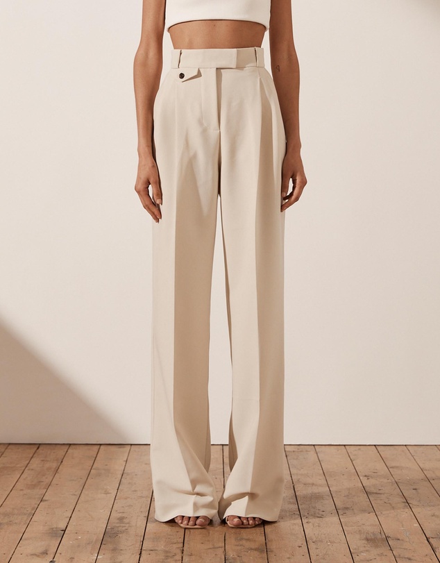 Shona Joy - Irena High-Waisted Tailored Pants