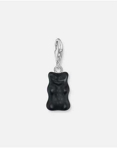THOMAS SABO - Charm pendant Goldbear in black