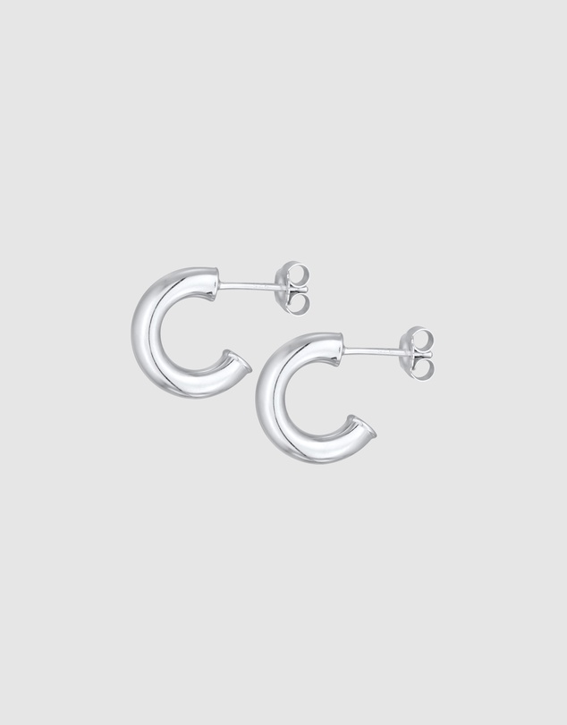 Elli Jewelry - Earrings Stud Classic Hoop 925 Sterling Silver