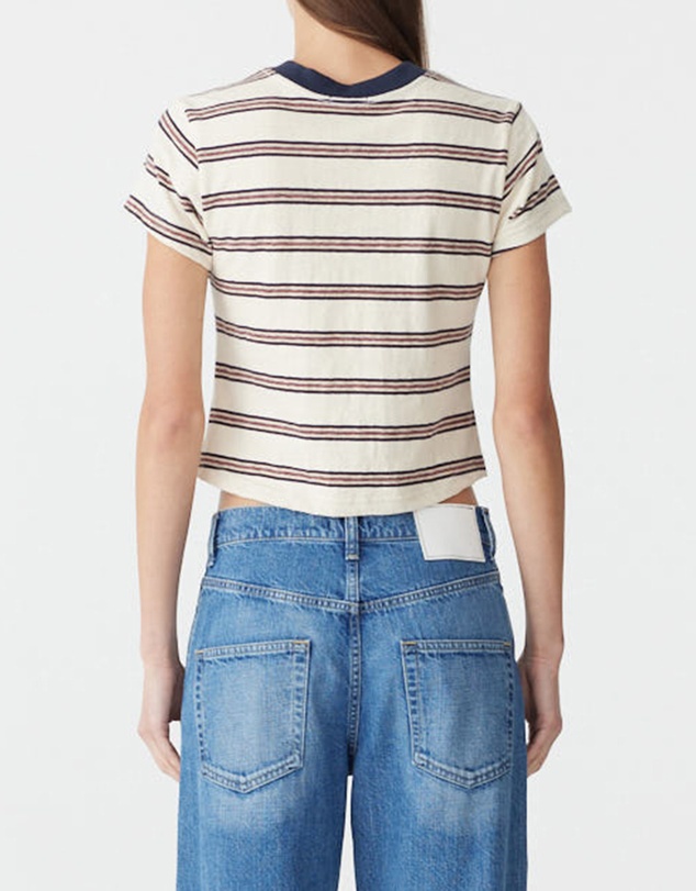 Bassike - Vintage V-Neck Baby T-Shirt
