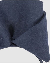 Max Alexander - Felt Navy Winter Racing Fascinator