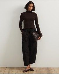 Atmos&Here - Annie Wool Blend Turtleneck Knit Top