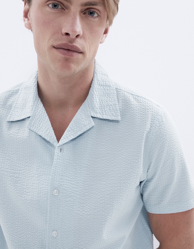 UNISON - Seersucker Regular Fit Shirt