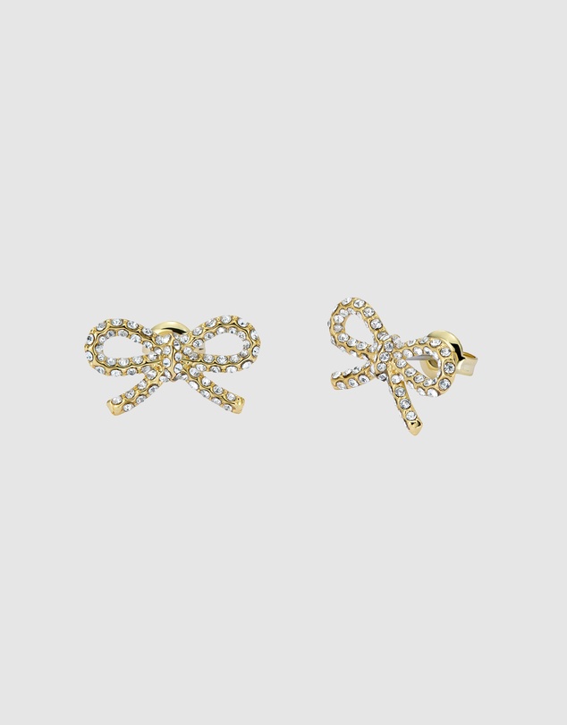 Ted Baker - RIBECCA: Crystal Ribbon Bow Stud Earrings