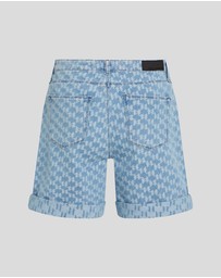 Karl Lagerfeld - KL Jacquard Denim Shorts