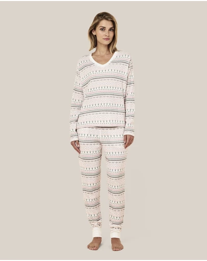 Papinelle - Fairisle Waffle Long Sleeve Top and Jogger