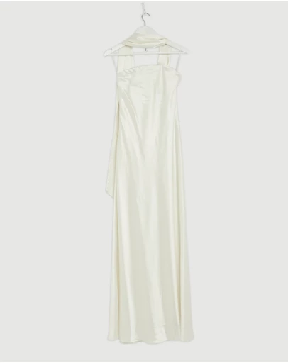 Revibe - Repaired MISHA Lilia Sash Neck Maxi Dress - AU 10