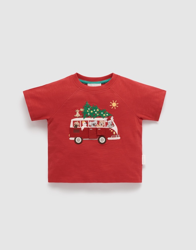 Purebaby - Christmas Road Trip Tee-Kids-Babies