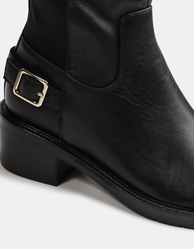 Wittner - Branda Leather and Neoprene Knee High Boots