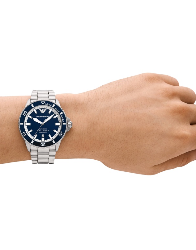 Emporio Armani - Silver Tone Analogue Watch