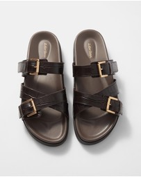 & Other Stories - Cross-Strap Leather Sandals