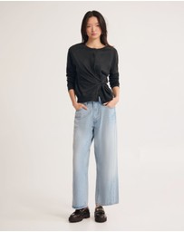 Oxford - Saga Side Button Cardigan