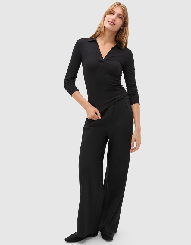 Seed Heritage - Core Rib Collared Top