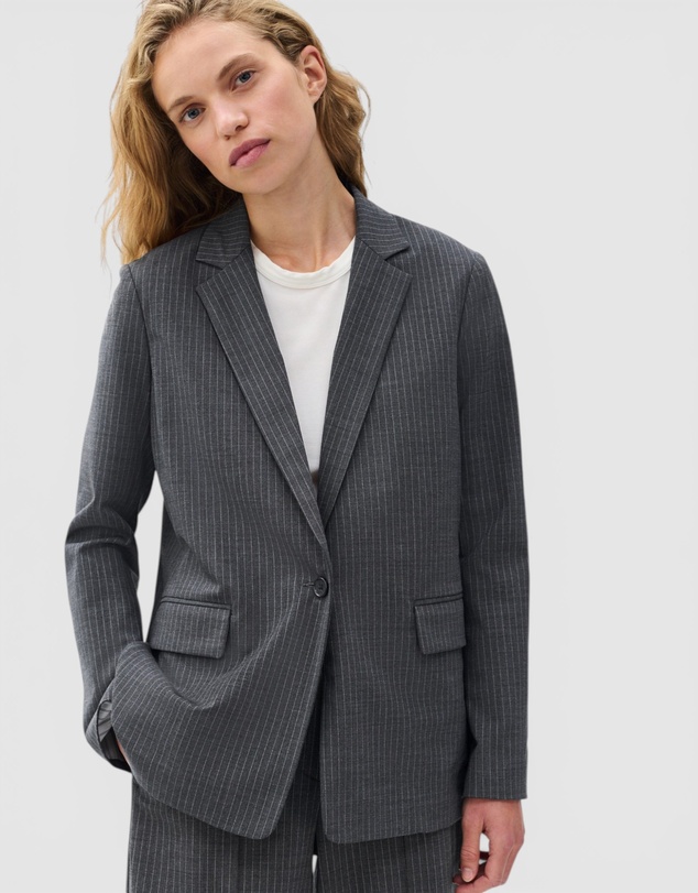 rag & bone - Jennifer Striped Combo Blazer