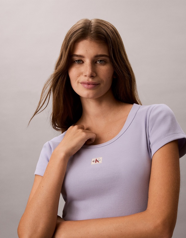 Calvin Klein Jeans - Woven Monogram Logo Slim T-Shirt
