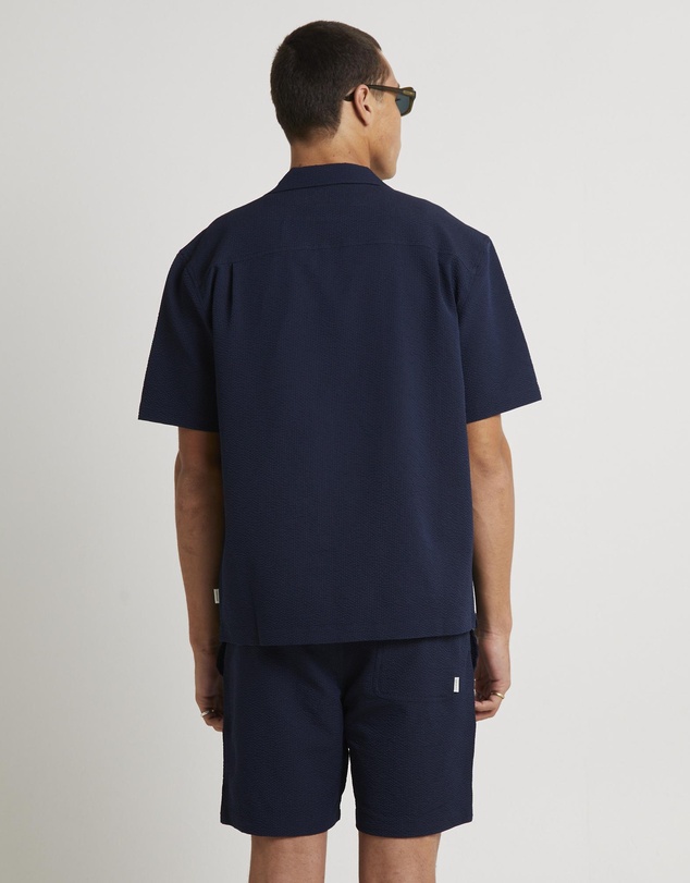 Arvust - Seersucker Shorts Sleeve Resort Shirt