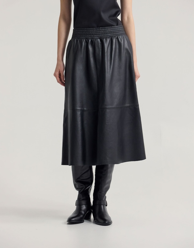 Oxford - Jaya Leather Midi Skirt