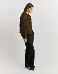 Toorallie - Button Front Wool Jacket