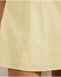 Atmos&Here - Drew Halter Linen Blend Mini Dress