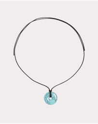 Petit Moments - Stone Disc Corded Necklace